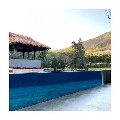 Piscine infinite all'aperto in superficie Fibra di vetro Lucite Densità acrilica 1,2 g/cm3