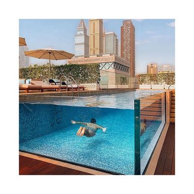 Villa piscina pannelli di vetro plexiglass campione piccole piscine in fibra di vetro