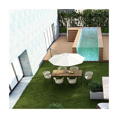 Grande piscina prefabbricata in vetro acrilico trasparente per piscine esterne sopra terra