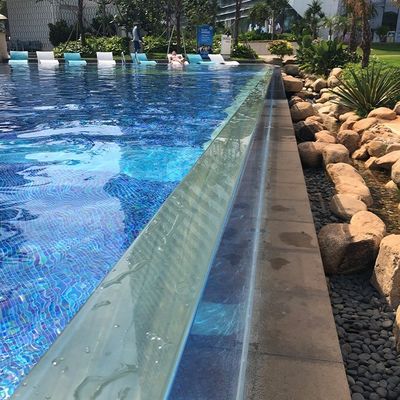 Dimensioni personalizzate pannelli acrilici trasparenti per recinzione piscina AUPOOL copertura di piscina in policarbonato