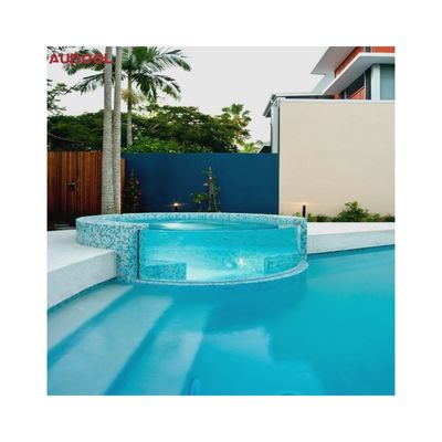 Piscine di vetro acrilico rettangolare ad alta trasmissione luminosa per hotel sotterranei