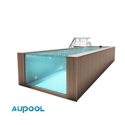 Sport per la famiglia in superficie Piscina portatile senza fine in fibra di vetro con pompa Fliter