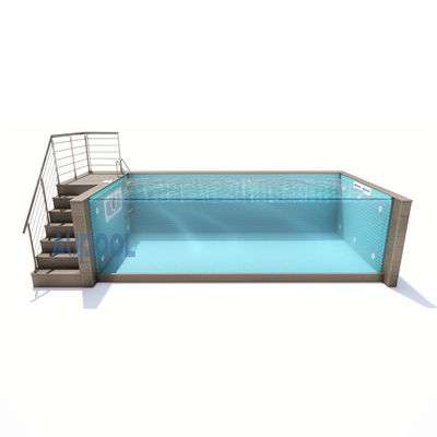 Piscine di giada incastonata in marmo Acrilico piscina finita trasparente