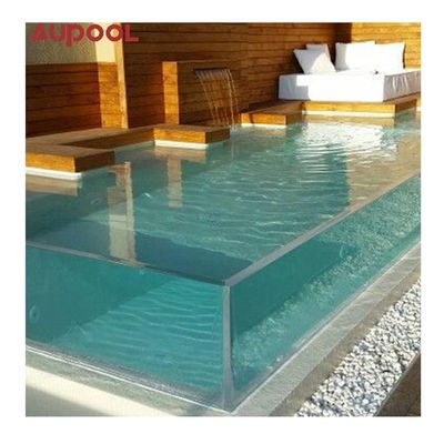 Popular Custom Infinity Edge trasparente spessa lamiera di vetro acrilico per acquario di vetro spessa