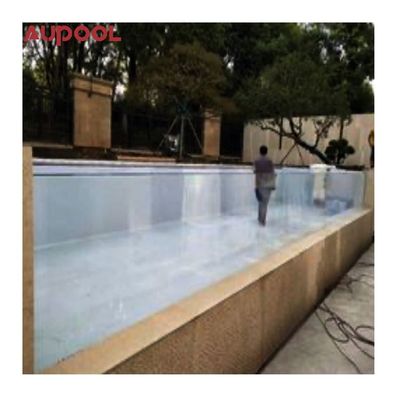 Finestra di piscina acrilica prefabbricata per esterni con protezione UV e disegno di sovrafflusso