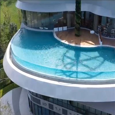 Piastra di plastica acrilica trasparente per piscina familiare