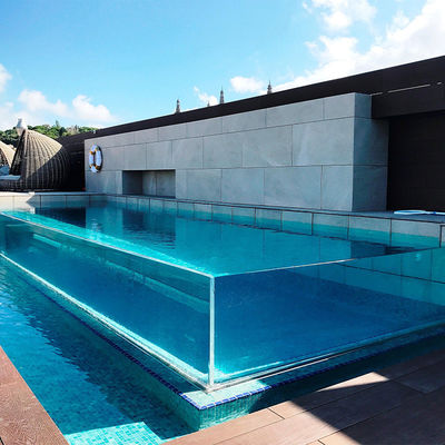 Villa Piscina Esterno Fibra di vetro Temperata Piscina di vetro Parete piscina