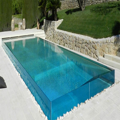 Materiale da costruzione Plexiglass di plastica trasparente piscina per nuoto all'aperto