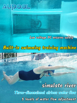 100% PMMA vergine Acrilico importato piscina infinita Container di spedizione scuola