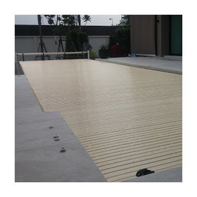 AUPOOL blu trasparente OEM copertura automatica della piscina con certificazioni CE e motori 12V