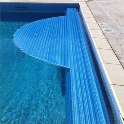 AUPOOL blu trasparente OEM copertura automatica della piscina con certificazioni CE e motori 12V