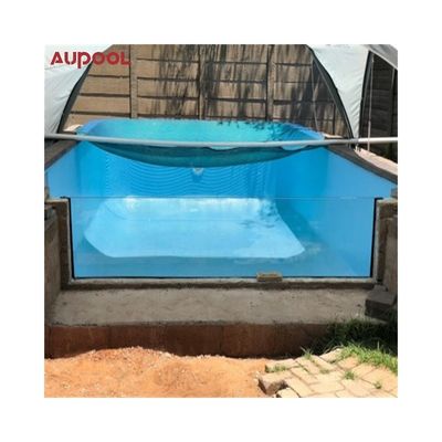 50 mm di vetro acrilico trasparente per piscina infinita resistente al tempo