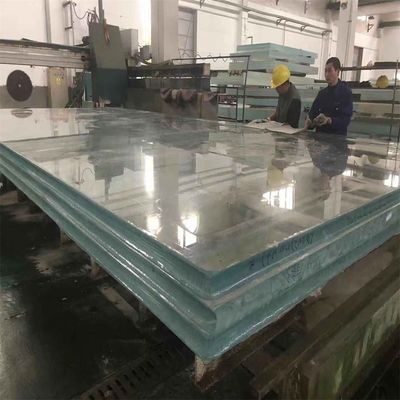 50 mm di vetro acrilico trasparente per piscina infinita resistente al tempo