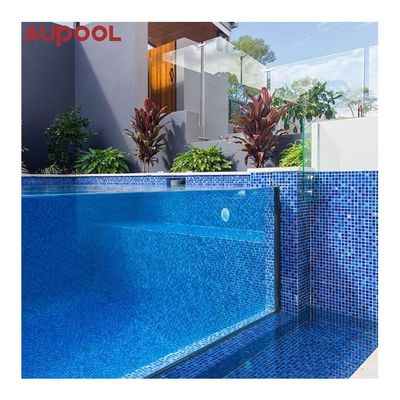 Piscine di plastica personalizzate per vista sul tetto in vetro infinito
