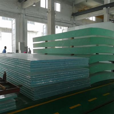 Foglio acrilico per piscina colore chiaro realizzato con materiale 100% vergine lucite