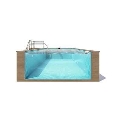 Piscine a temperatura costante per uso domestico trasparente per palestre e altri formati