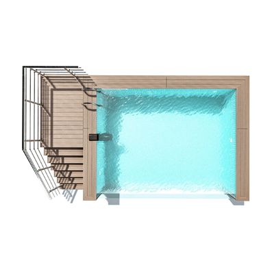 Piscine a temperatura costante per uso domestico trasparente per palestre e altri formati