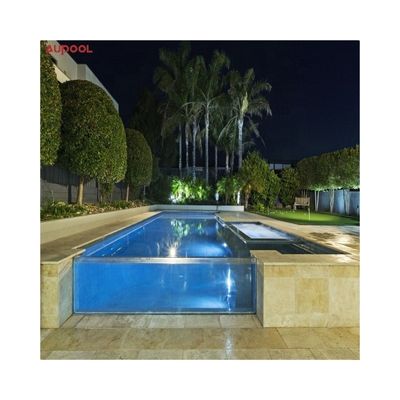 Piscina acrilica ad alta trasmissione luminosa Piscina di vetro AUPOOL per il tuo progetto di piscina