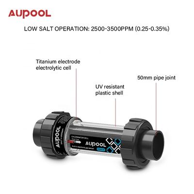 15-45 g di uscita di cloro generatore di sale di cloro AUPOOL 2 in 1 per piscina pubblica