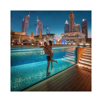 Materiale di lucite pura al 100% PMMA AUPOOL Vetro per piscina con pannello acrilico