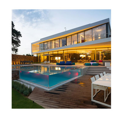Demand del cliente Piscina esterna rettangolare con materiale in fibra di carbonio e fibra di vetro