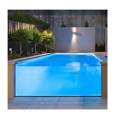 Bagno trasparente a 50 mm sopra il terreno in vetro acrilico in vetro trasparente