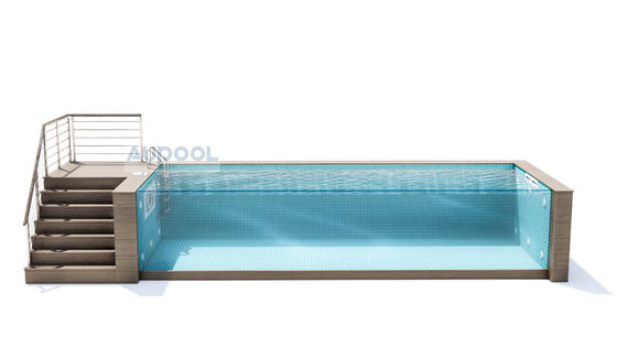 Facile da installare Fibra di carbonio cartone materiale composito FRP vasca interna piscina per hotel palestre