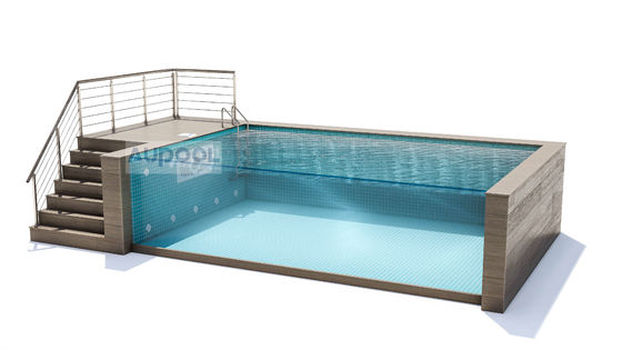 Facile da installare Fibra di carbonio cartone materiale composito FRP vasca interna piscina per hotel palestre