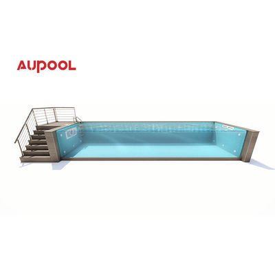 Acqua chiara mente chiara prefabbricato 20ft 40ft container di trasporto piscina con taglio