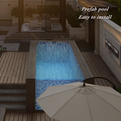 18m3 Piscine Capacità dell'acqua Disponibilità del pannello acrilico personalizzato Spessore Piscine esterne Hotel vetro
