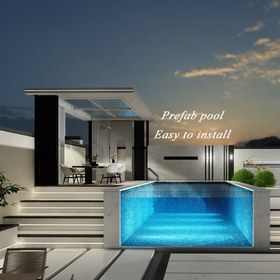 18m3 Piscine Capacità dell'acqua Disponibilità del pannello acrilico personalizzato Spessore Piscine esterne Hotel vetro