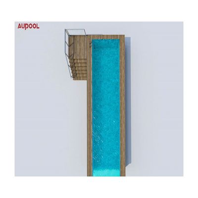 Piastra acrilica Aupool Cornice Piscina con superficie in marmo intarsiata in giada