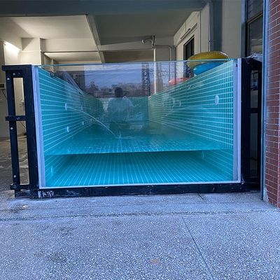 Piscine in acciaio inossidabile su misura con cartone di plastica in legno color caffè