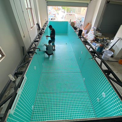 Piscine in acciaio inossidabile su misura con cartone di plastica in legno color caffè