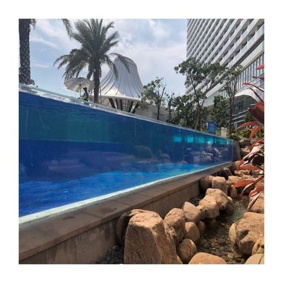 Vantaggio favorevole superiore piscina acrilica 50-700mm Parete di piscina infinita chiara