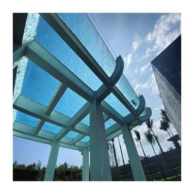 Facile da installare AUPOOL 50mm trasparente spessa lamiera di vetro acrilico per dimensioni personalizzate piscina
