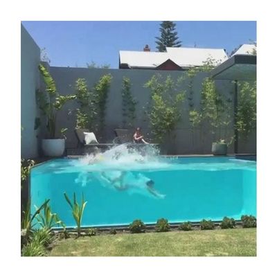 Giardino della villa personalizzato piscina acrilica esterna di grandi dimensioni con foglio di pannello