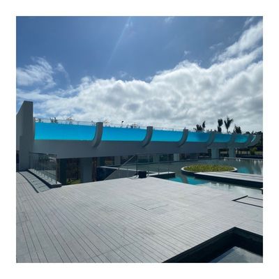 Facile da installare AUPOOL 50mm trasparente spessa lamiera di vetro acrilico per dimensioni personalizzate piscina