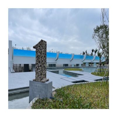 Facile da installare AUPOOL 50mm trasparente spessa lamiera di vetro acrilico per dimensioni personalizzate piscina