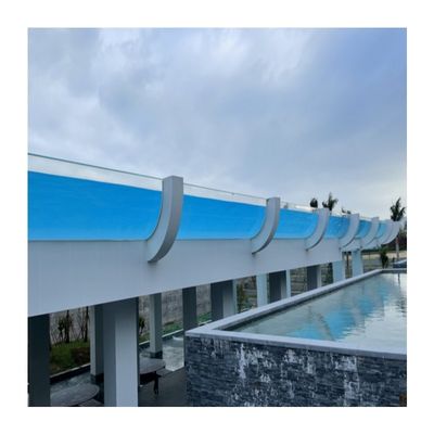 Facile da installare AUPOOL 50mm trasparente spessa lamiera di vetro acrilico per dimensioni personalizzate piscina