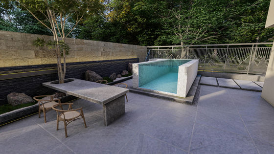 Piscine acriliche trasparenti, di colore caffè, in legno, di plastica