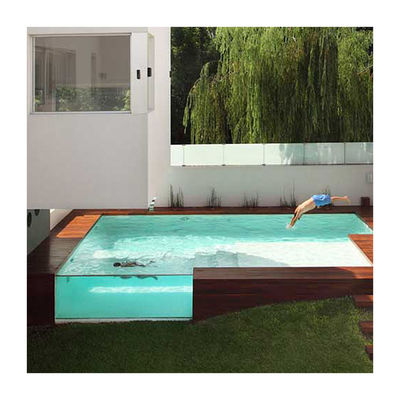 Facile da installare Anti-Uv 30 anni Chiara piscina acrilica all' aperto per grandi piscine