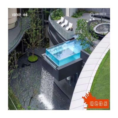 Crea un'esperienza di piscina unica con il nostro disegno personalizzato di piscina acrilica