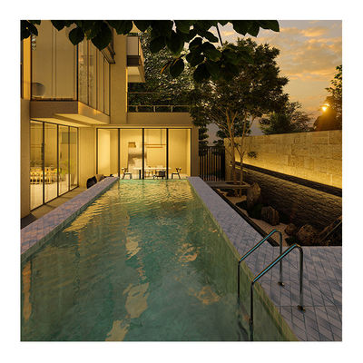 Lucite acrilica in fibra di vetro Frp Rooftop Infinite Container Piscina Piscine