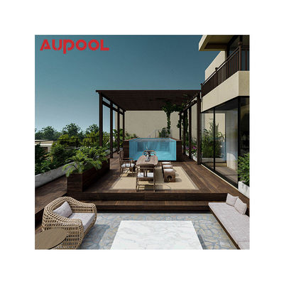 Villa con piscina portatile con materiali PMMA ed eccellente resistenza alle intemperie