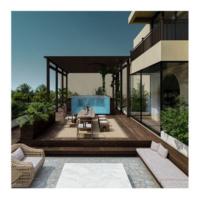 Lucite acrilica in fibra di vetro Frp Rooftop Infinite Container Piscina Piscine