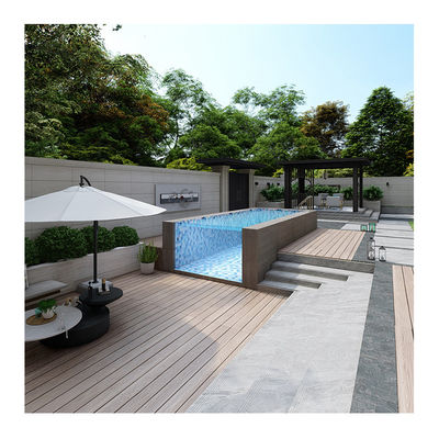 Lucite acrilica in fibra di vetro Frp Rooftop Infinite Container Piscina Piscine