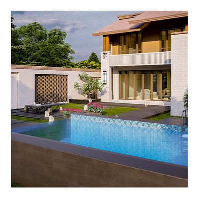 Lucite Acrylic Above Ground Container Modulare Home Pool con Disegno di Finestra a Parete Chiara