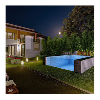 Lucite Acrylic Above Ground Container Modulare Home Pool con Disegno di Finestra a Parete Chiara