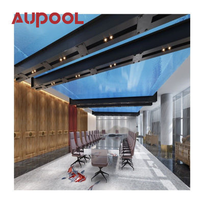 Pannello Acrilico Fuso Due Anelli PVC Trasparente Blu Grande Adulto Piscina gonfiabile Esterno